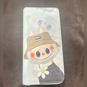 Light blue Fall in Wild Labubu wallet